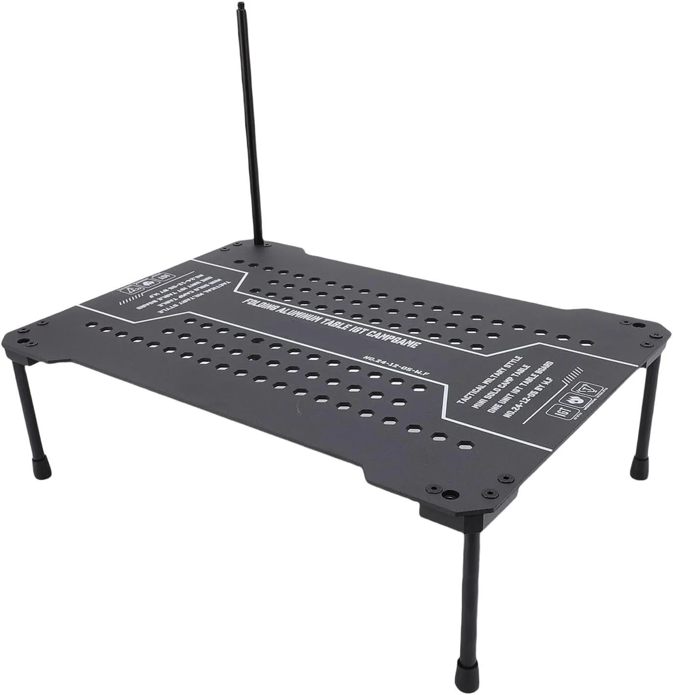 Camping IGT Table,Outdoor Modular Foldable BBQ Table with Removable Legs Light Holder Storage Space for Outdoor Dining Cooking