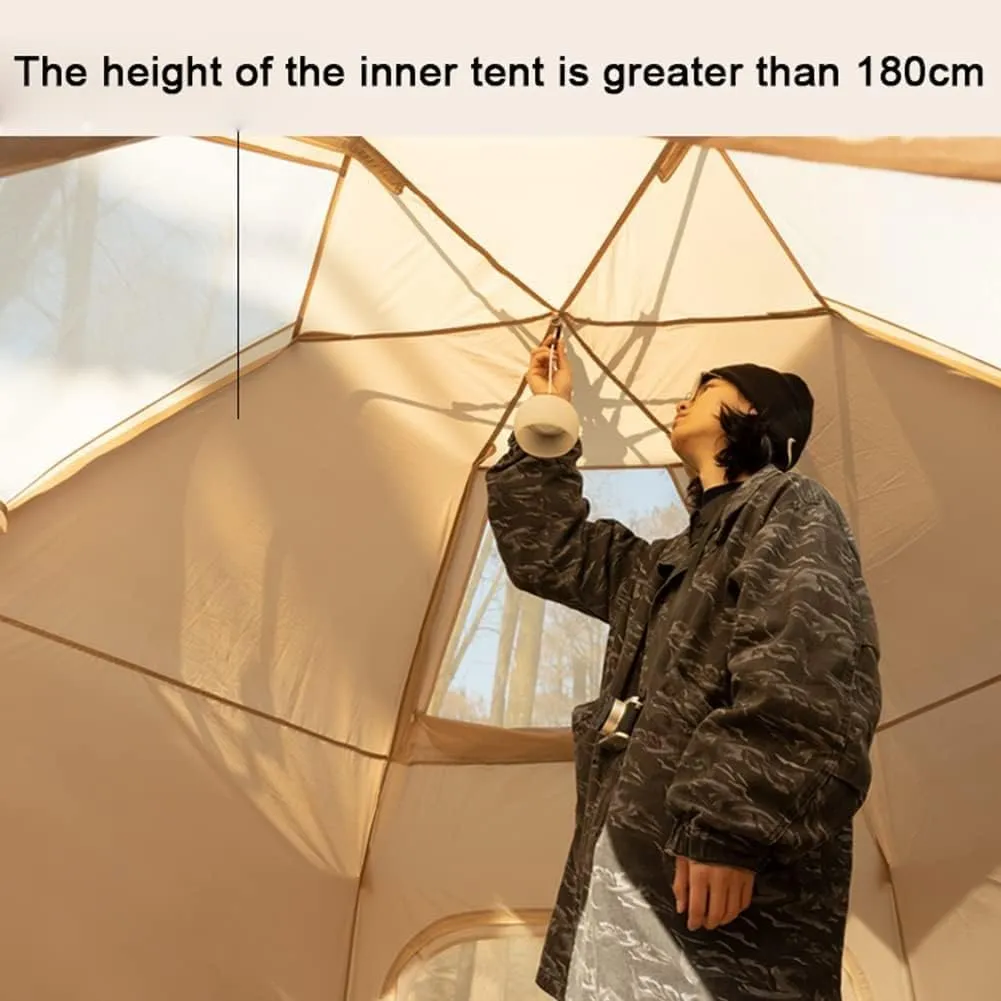 Camping Instant Tent - Automatic Tent for 5-8 People,Waterproof,Windproof,Easy to Set Up for Camping,Hiking,Mountaineering