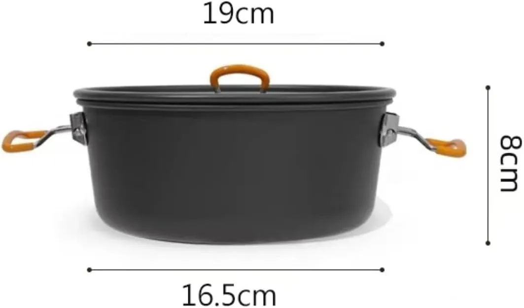 Camping Kitchen Utensil Outdoor Camping Portable Camping Cooker Tableware Picnic Pot Picnic Cooking Pot for Outdoor Cooking