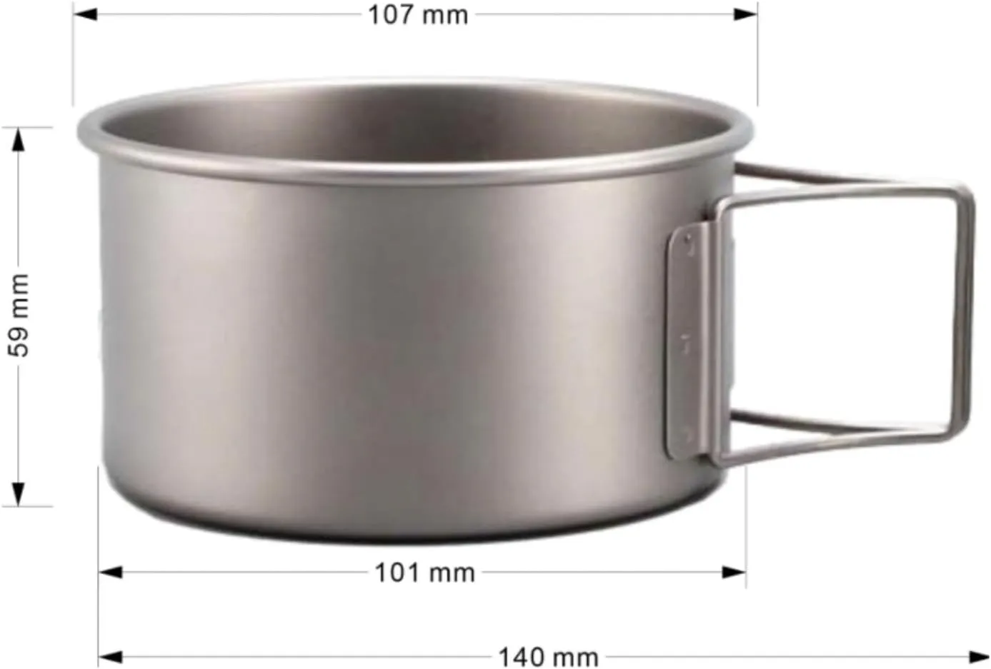 Camping Kitchen Utensil Outdoor Camping Portable Pure Titanium Bowl Set Pot Tableware Foldable Camping Cooker for Outdoor Cooking