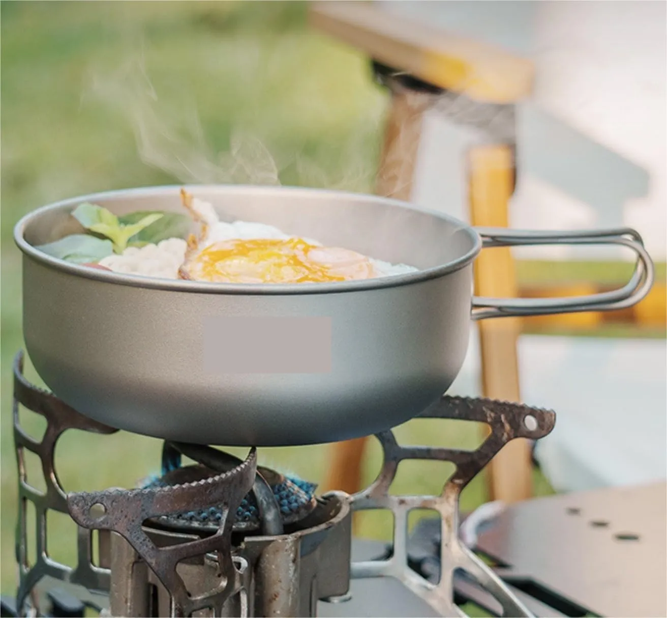 Camping Kitchen Utensil Outdoor Cookware Set Camping Folding Frying Pan Frying Pan Camping Cookware Pot for Outdoor Cooking
