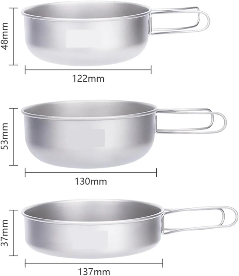 Camping Kitchen Utensil Outdoor Cookware Set Camping Folding Frying Pan Frying Pan Camping Cookware Pot for Outdoor Cooking