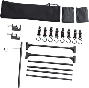 Camping Light Stand Table Aluminum Camping Table Multifunctional Rack Hanging Storage Rack Portable Desktop Hanger
