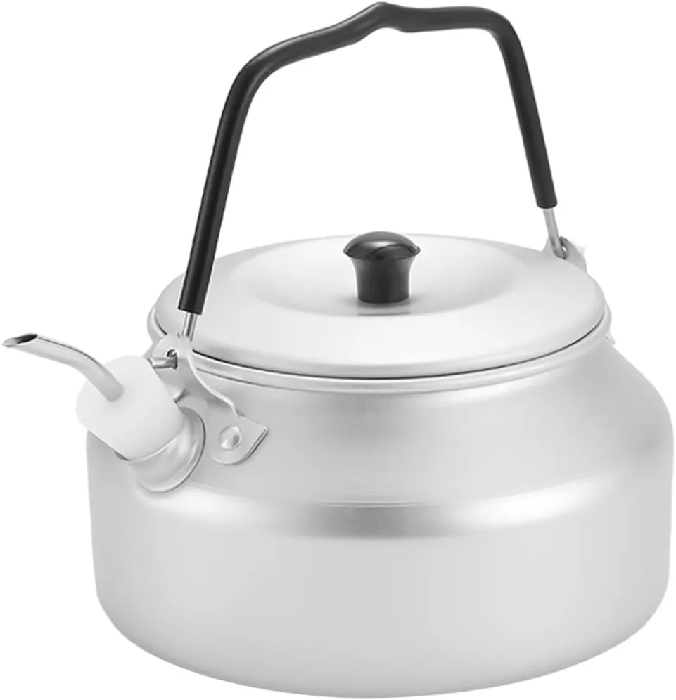 Camping Outdoor Kettle Portable 0.9l Stainless Steel Stovetop Kettle Easy Hiking
