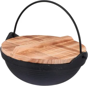 Camping Pot Shouxi Hanging Cookware Multifunctional Stockpot Camping Pan Set Non-stick Surface Easy to Clean