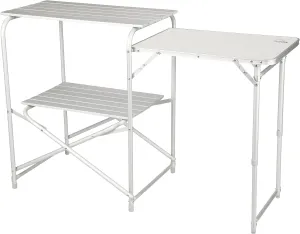 Camping Roll Top Kitchen Made from Weather-Resistant Aluminum (by Caddis Sports)