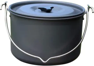 Camping Supplies Picnic Hard Aluminum Hanging Pot Non-Slip Handle for Comfortable Outdoor Cooking