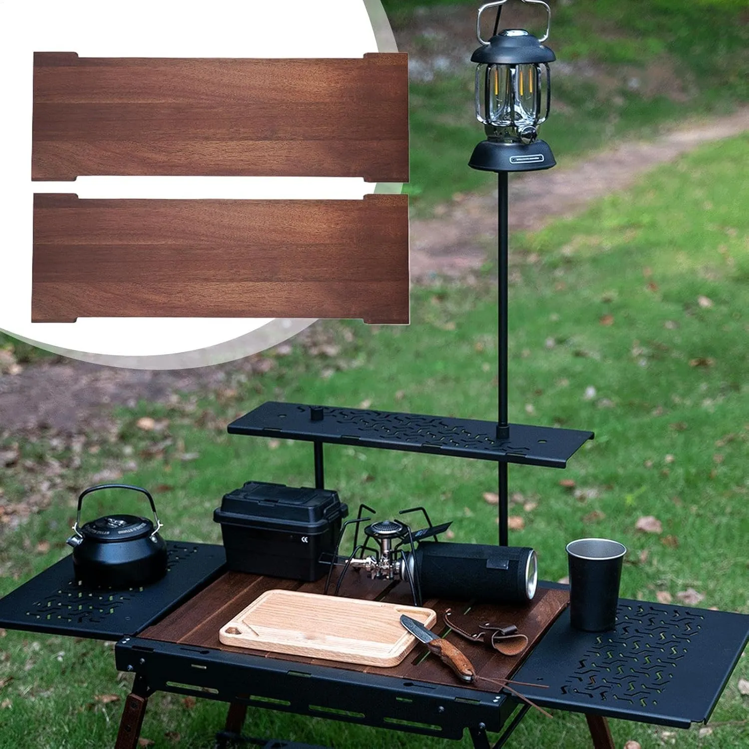 Camping Table Board - Outdoor Aluminum Alloy Table Board | Top Board Bridge | Outdoor Table Unit Plate, Unit Board for Barbecue, Family Gathering, Camping, Picnic