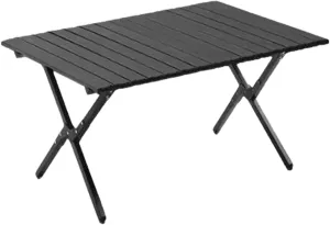 Camping Table Camping Folding Table Foldable Picnic Table Portable Roll Up Desktop Easy to Assembly for Indoor & Outdoor, Standard