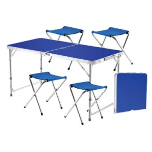 Camping Table Foldable with 4 Stools