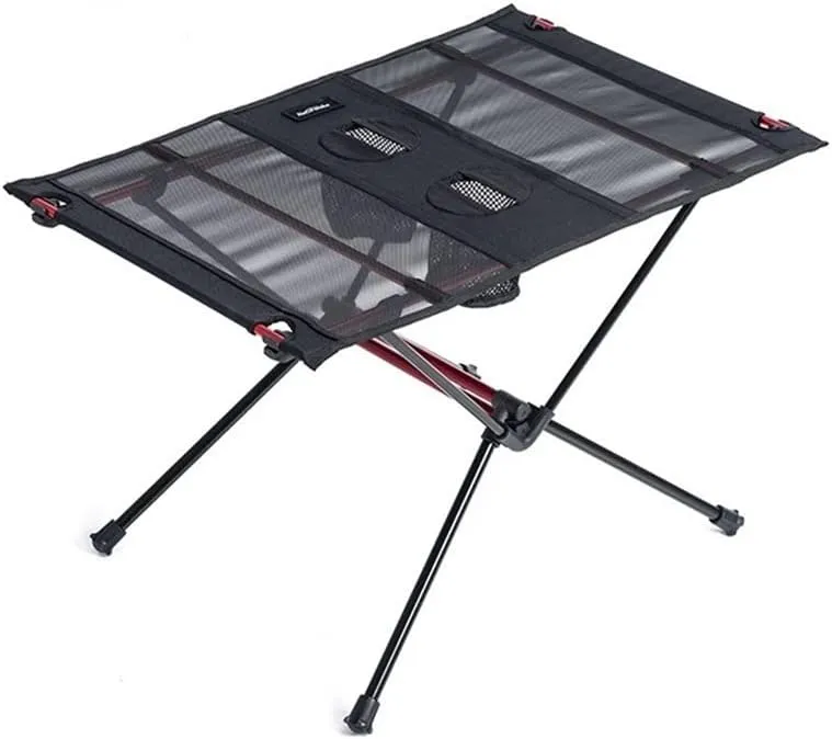 Camping Table Picnic Table Foldable Roll Up Portable Outdoor Foldable Fishing Table Ultra Light Aluminum Folding Camping Table Foldable and Lightweight Camping Table, Platinum Star(blcak)