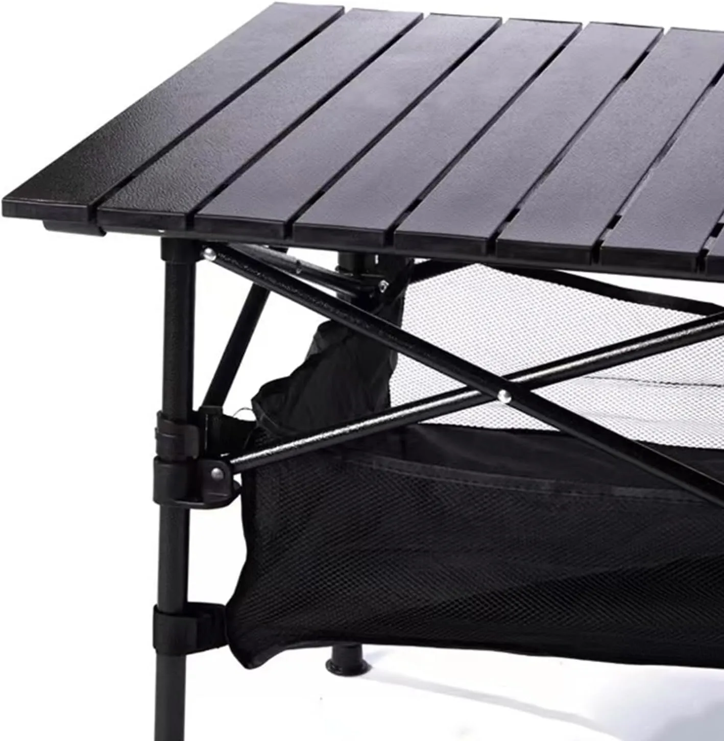 Camping Table That Fold Up Lightweight, Aluminum Folding Table Roll Up Table with Easy Carrying Bag for Indoor, Outdoor, Camping, Backyard, BBQ, Party, Patio, Beach, Picnic(120x70x50cm)