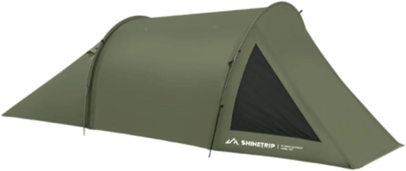 Camping Tent Backpacking Tent Windproof Easy Setup Breathable Stable Tunnel Tent Family Tent for Trekking Outdoor Traveling