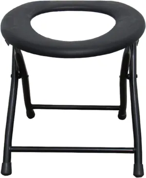 Camping Toilet Seat Folding Bedside Commodes Portable Multi-Uses for Elderly Pregnants