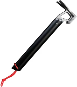 CANIGHT Camp Fly Kit Aluminum Tent Fixing Tools Screw Axe Adjustable Outdoor Tarp Stake Inflatable Campsite Hammock Tent Peg Titanium Hammer Poles Rope Tents Black Stainless Steel