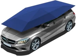 Car Tent Semi-Automatic, Portable Folded Universal Car Umbrella Cover Carport with Sun Shade Anti-UV, Water-Proof, Snow Wind Proof Outdoor Camping Ten