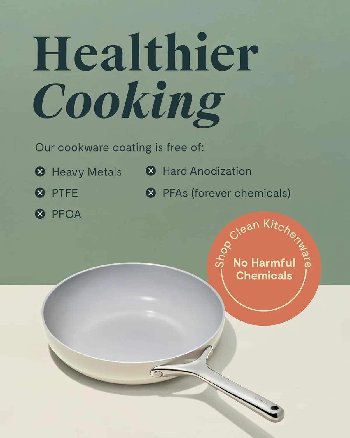 Caraway Fry Pan Duo - Nonstick Ceramic Frying Pan (8" & 10.5”) - Non Toxic, PTFE & PFOA Free - Oven Safe & Compatible with All Stovetops (Gas, Electric & Induction) - Navy