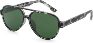 Carbon Fiber Aviator Sunglasses with UV400 TAC Polarized Lenses | Anti-Slip Frame & Anti-Fog Tech for Driving