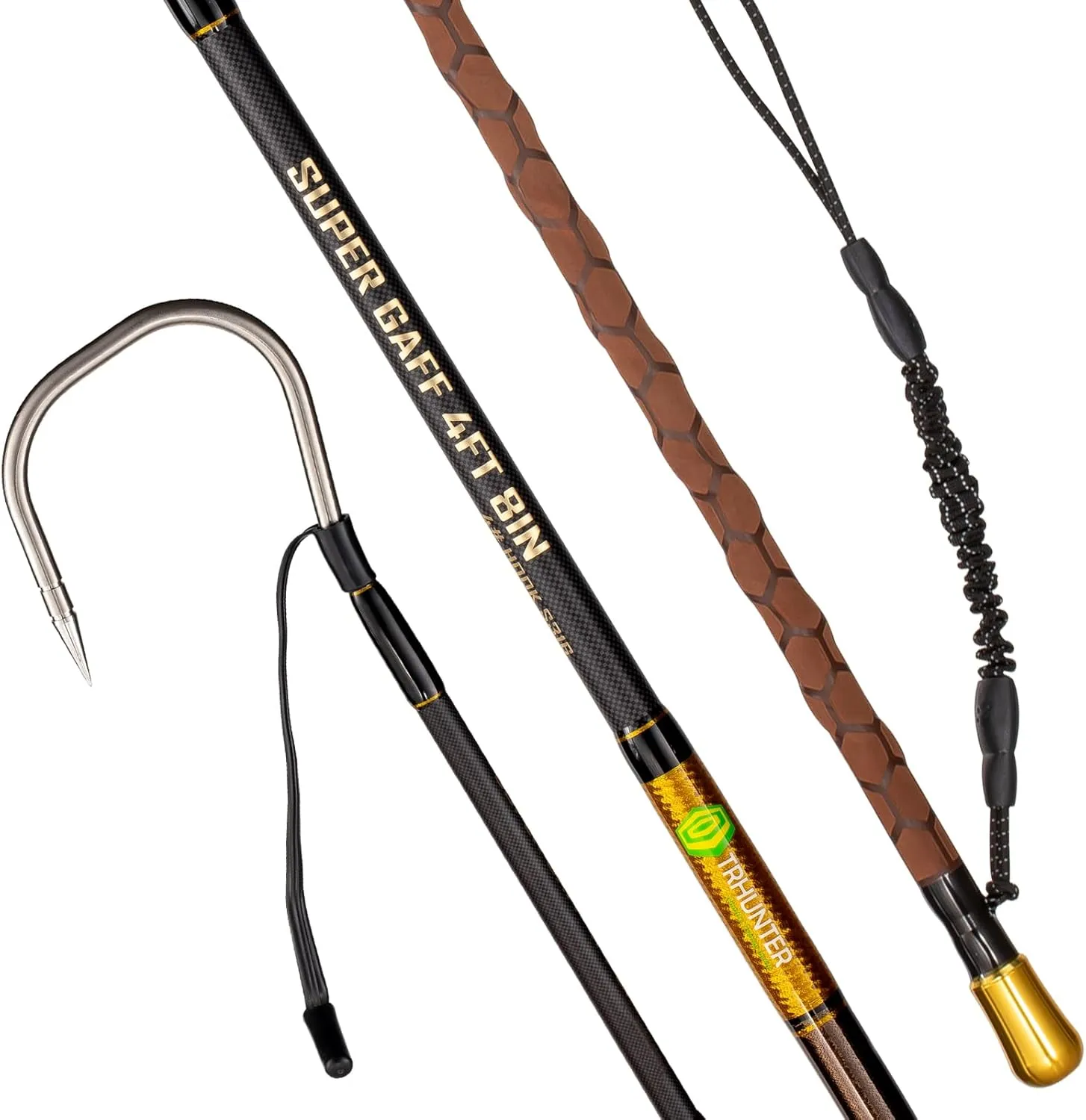 Carbon Fiber Fishing Gaff Saltwater Fish Gaff with S316 Stainless Steel Fishing Hook