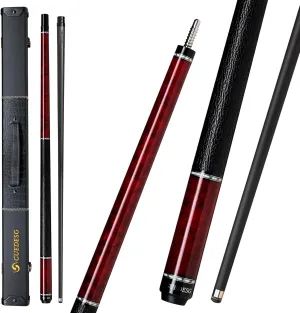 Carbon Fiber Pool Cue Stick 10.5mm/11.8mm/12.5mm,Low Deflection Pool Stick with Rare Wood Butt,Professional Cue Stick with Box Case