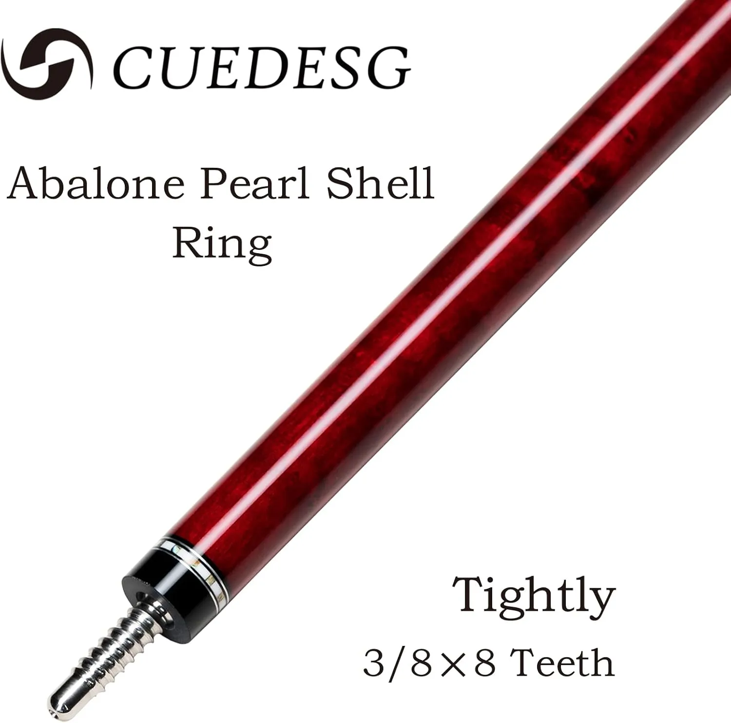Carbon Fiber Pool Cue Stick 10.5mm/11.8mm/12.5mm,Low Deflection Pool Stick with Rare Wood Butt,Professional Cue Stick with Box Case