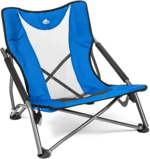 Cascade Mountain Tech Folding Camp Chair for Camping, Beach, Picnic, Barbqeues, Sporting Events with Carry Bag