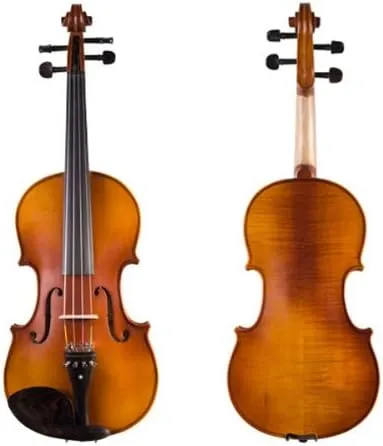 Cecilio CVA-500 Solidwood Ebony Fitted Viola, Size 12-Inch