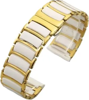 Ceramic Watch Strap 18mm 20mm 22mm Bracelet Quick Release Stainless Steel Watch Bands Universal Adjustable