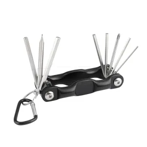 CGPro Multi-purpose 8 in 1 Allen Wrench Hex Key Set Screwdriver Tool Kit Foldable Portable For Photographic Accessories Assembly