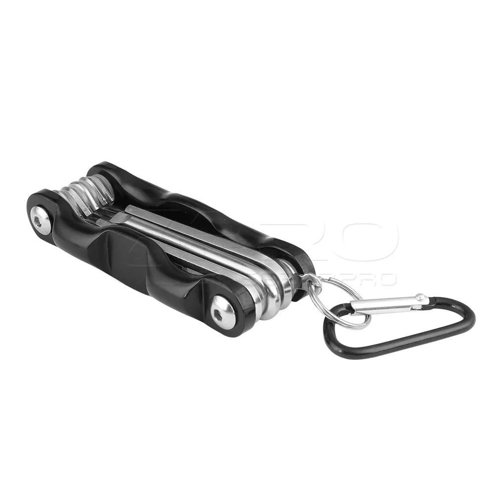 CGPro Multi-purpose 8 in 1 Allen Wrench Hex Key Set Screwdriver Tool Kit Foldable Portable For Photographic Accessories Assembly