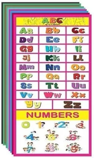 Children's Early Learning Educational Posters Set of 10 - (12 in x 18 inch) - Thick Paper with Double Sided Tape-MYTHOLOGY CENTRE