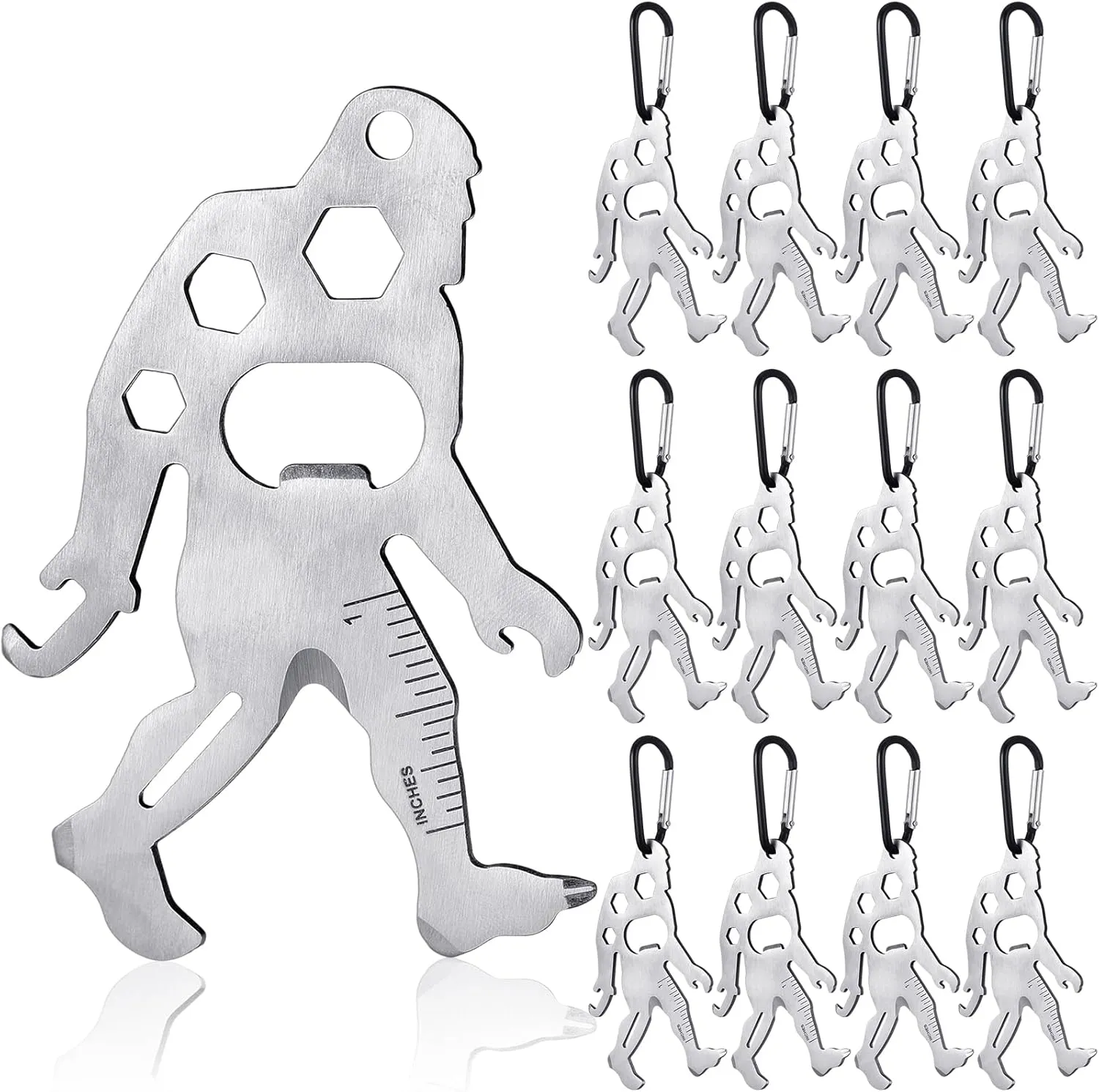 Cholemy 12 Pcs Fathers Day Dad Gifts from Daughter and Son 11 in 1 Small Edc Hand Tools Fun Multi-tools Men's Idea Fun Gifts for Mens Dad,Birthday,Fathers Day,Cool DIY Camping Accessories
