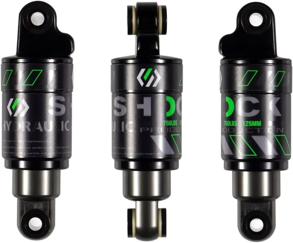Chooee Mountain Bike Rear Shock absorber 120mm/125mm/150mm/165mm/185mm/190mm/200mm Bicycle Rear Suspension Shock Absorber 125mmx750lbs