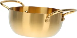 Ciieeo 1pc Korean Ramen Pot Portable Cooking Pot Double Handles Non-stick for Soup Noodles and Heating Lightweight Design for and Use