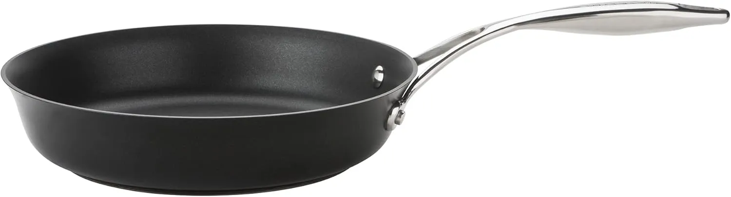 Circulon Style Non Stick Frying Pan 25cm - Induction Frying Pan with Stainless Steel Handle, Dishwasher Safe Cookware with Triple Layer Non Stick Coating, Black