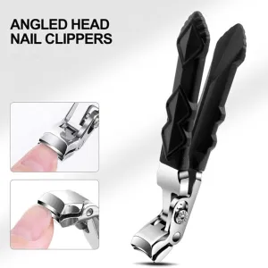 Clipmaster Pro Nail Clippers, Nail Clipper, Clipmaster Pro Toenail Clippers, Large Angled Head Toenail Clippers with Wide Opening, for Seniors Thick Toenails (2Set)