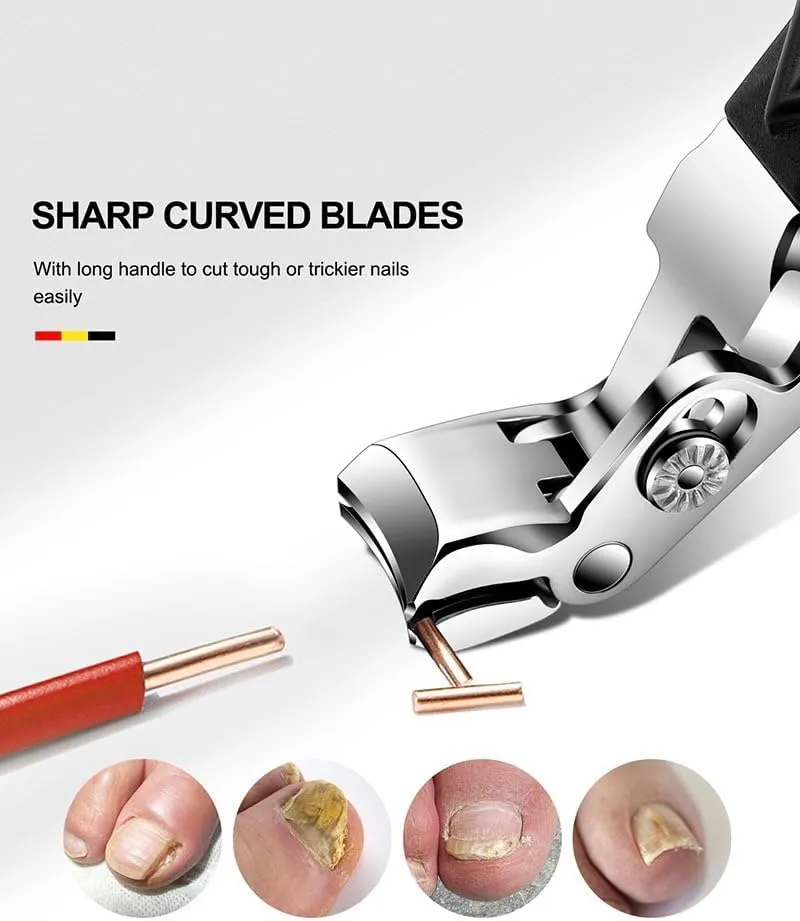 Clipmaster Pro Toenail Clippers, Clipmaster Pro, Clip Master Pro for Thick Nails, Clipmaster Pro Nail Clippers,Ergonomic Angled Head Thick Toenail Clipper(B)