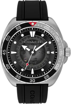 COACH Charter Men's Automatic Watch - 3H Multifunction - Water Resistant up to 5ATM/50 Meters - Gift for Him - Premium Fashion - Self-Winding - 44.5 MM