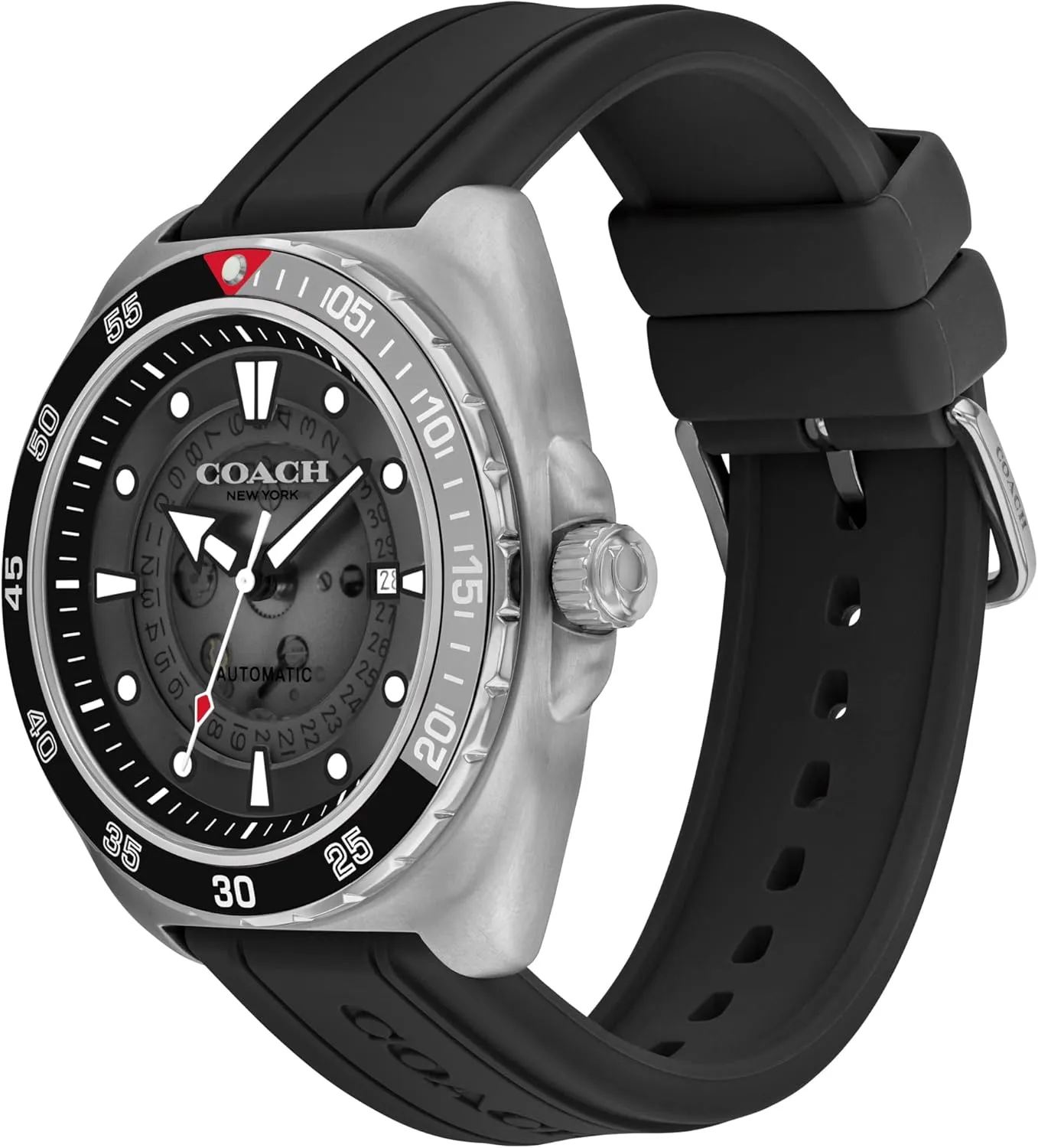 COACH Charter Men's Automatic Watch - 3H Multifunction - Water Resistant up to 5ATM/50 Meters - Gift for Him - Premium Fashion - Self-Winding - 44.5 MM