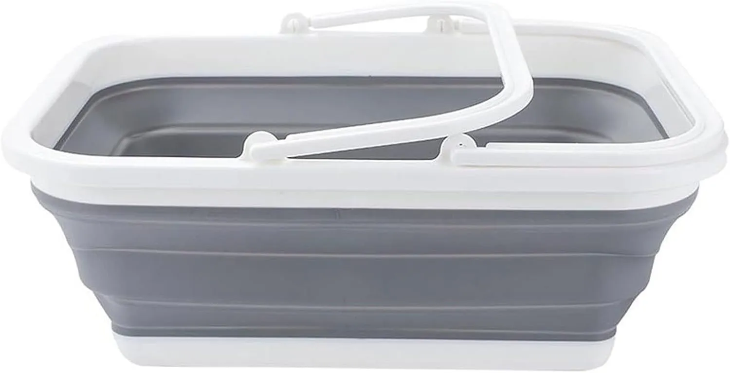 Collapsible wash Basin Portable Foldable Basin Multifunctional 7.5L Capacity Lightweight Collapsible Basins for Home Kitchen Bathroom Househ Supplies