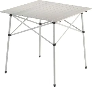 Compact Roll-Top Aluminum Adult Camping Table, Silver