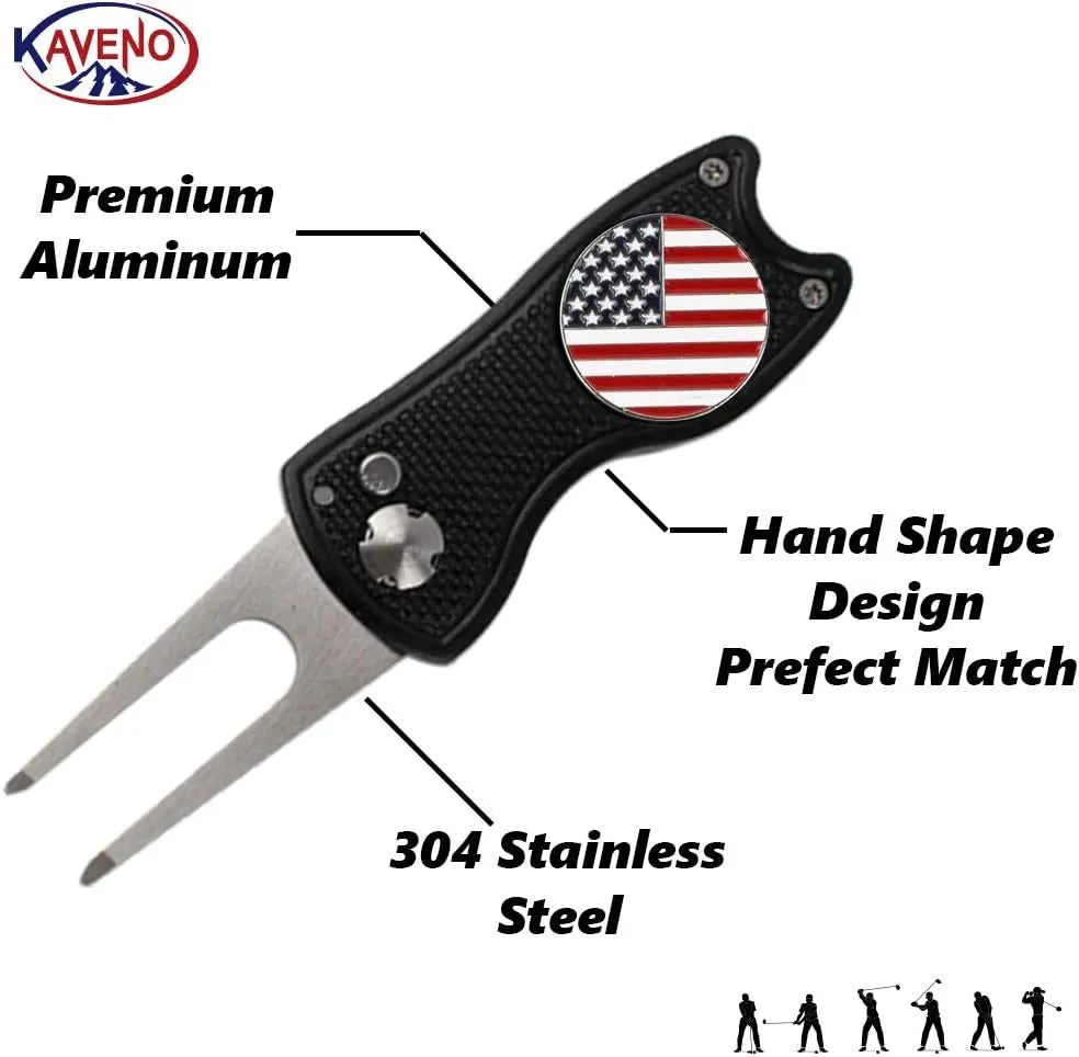 Comprehensive range Divot Tool, Ball Marker Golf Foldable USA Steel with Switchblade Stainless Golf Best-price offer