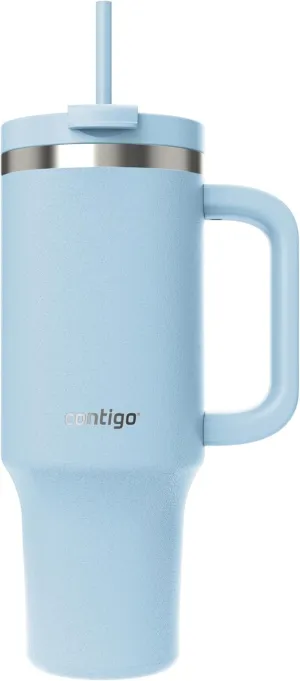Contigo Streeterville 40oz Tumbler, Stainless Steel Vacuum Insulated, Leak-Proof, Cold for 29 Hours, Glacier