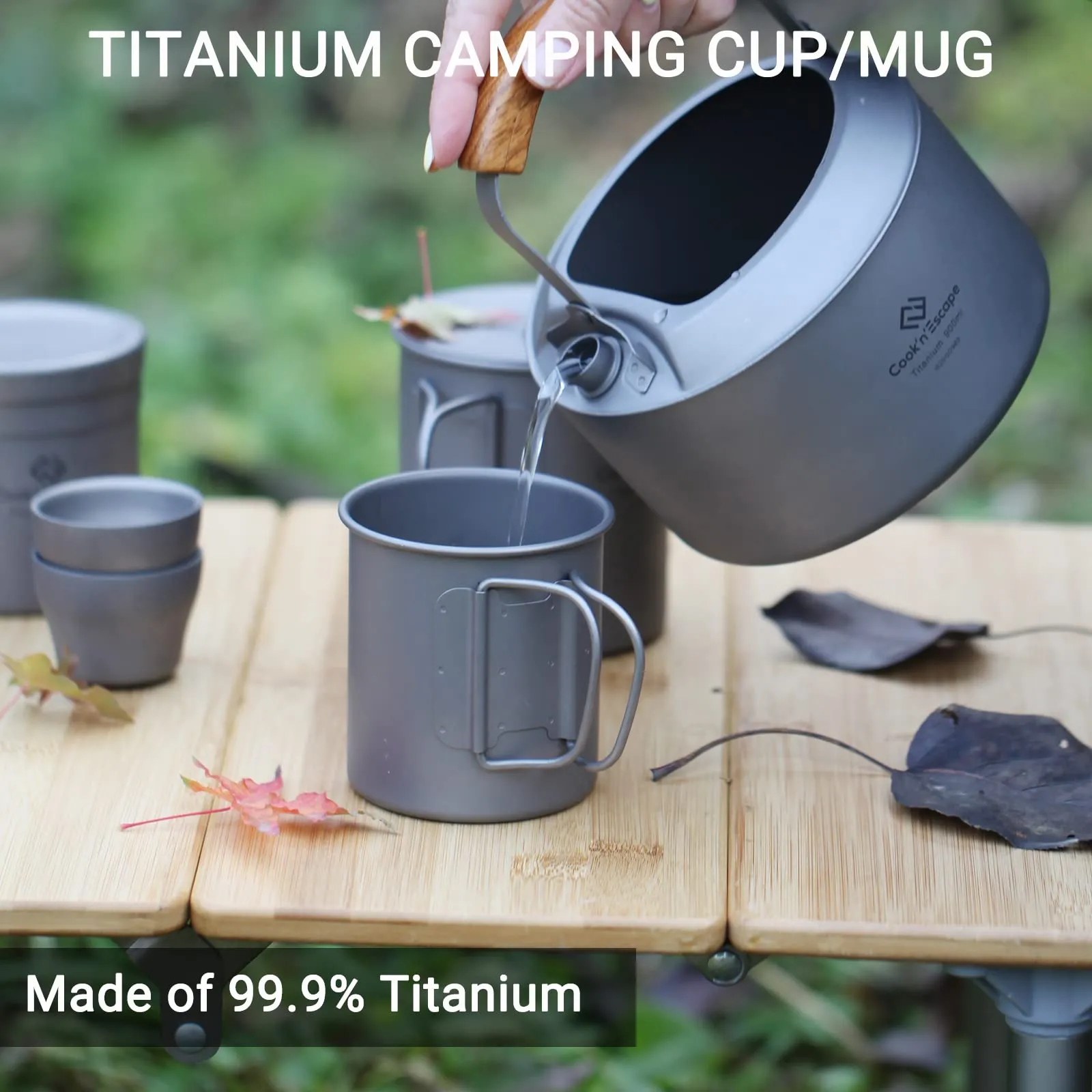 Cook'n'Escape 300ml 450ml Titanium Cup
