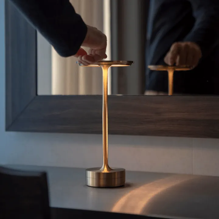 Cordless Metallic LED Table Lamp