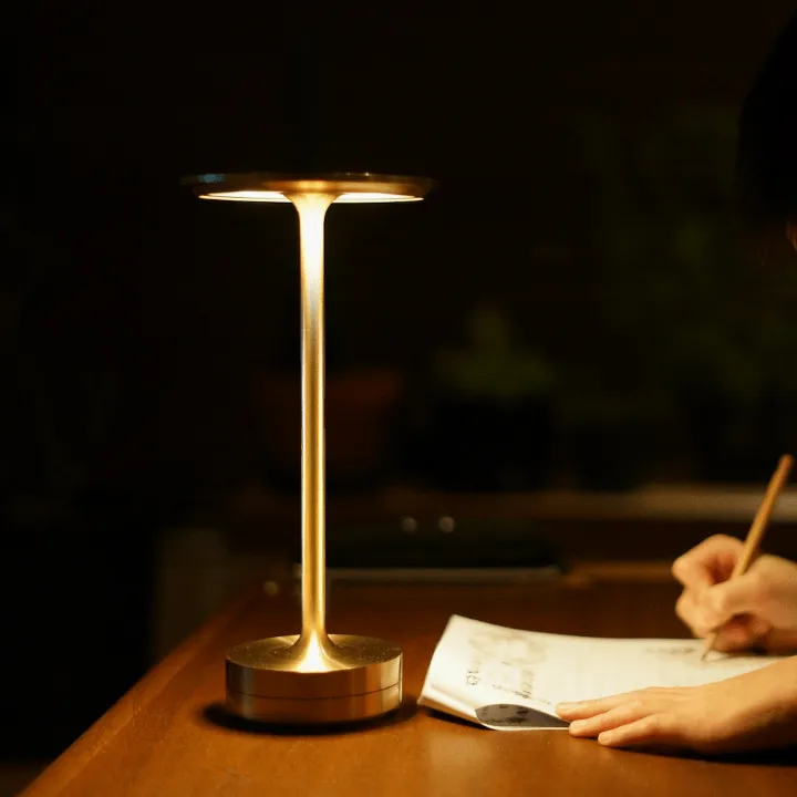 Cordless Metallic LED Table Lamp