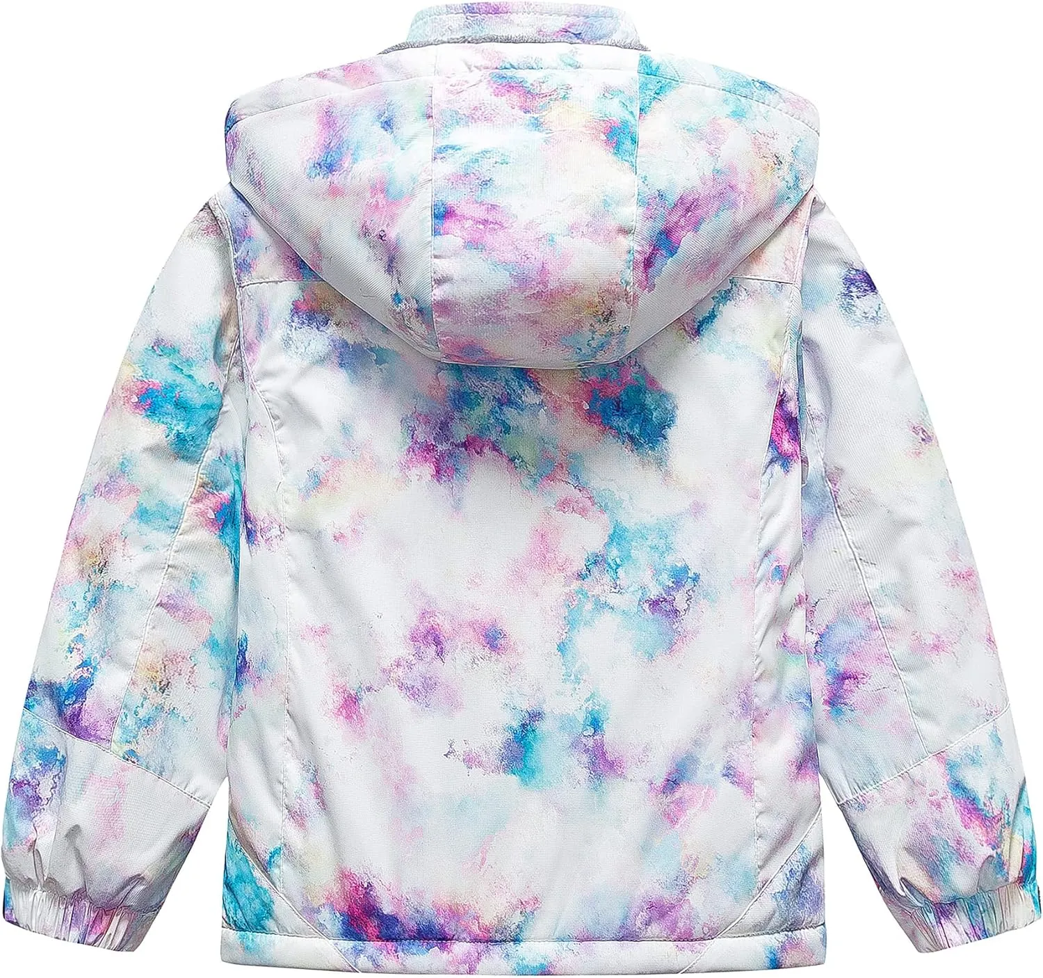CREATMO US Girl's Waterproof Ski Jacket Warm Winter Snow Coat Windproof Snowboarding Rain Jacket