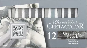 Cretacolor Pastels- Set of 12 Gray Tones