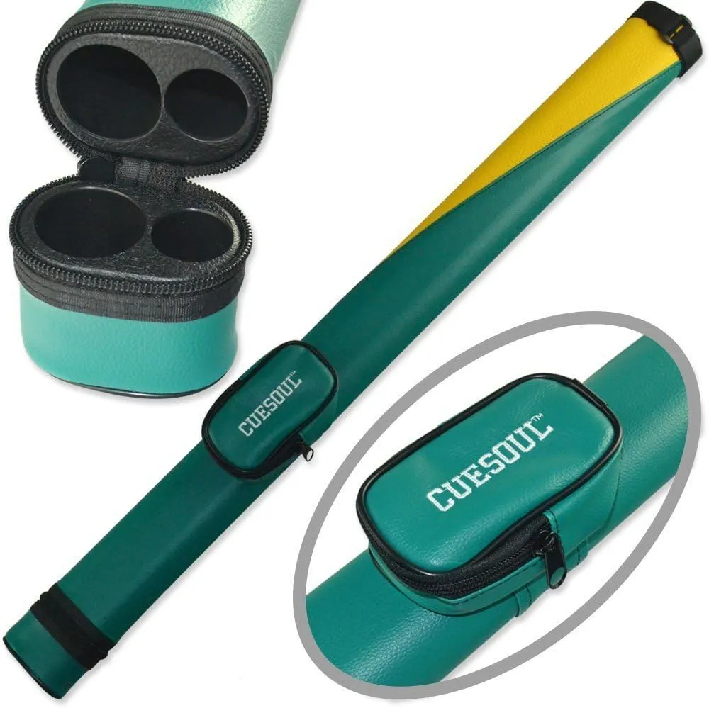 CUESOUL 58 Inch 19oz/20oz Maple Billiard Stick Pool Cue Set 11.5mm/13mm Tip[Weight Adjustable]