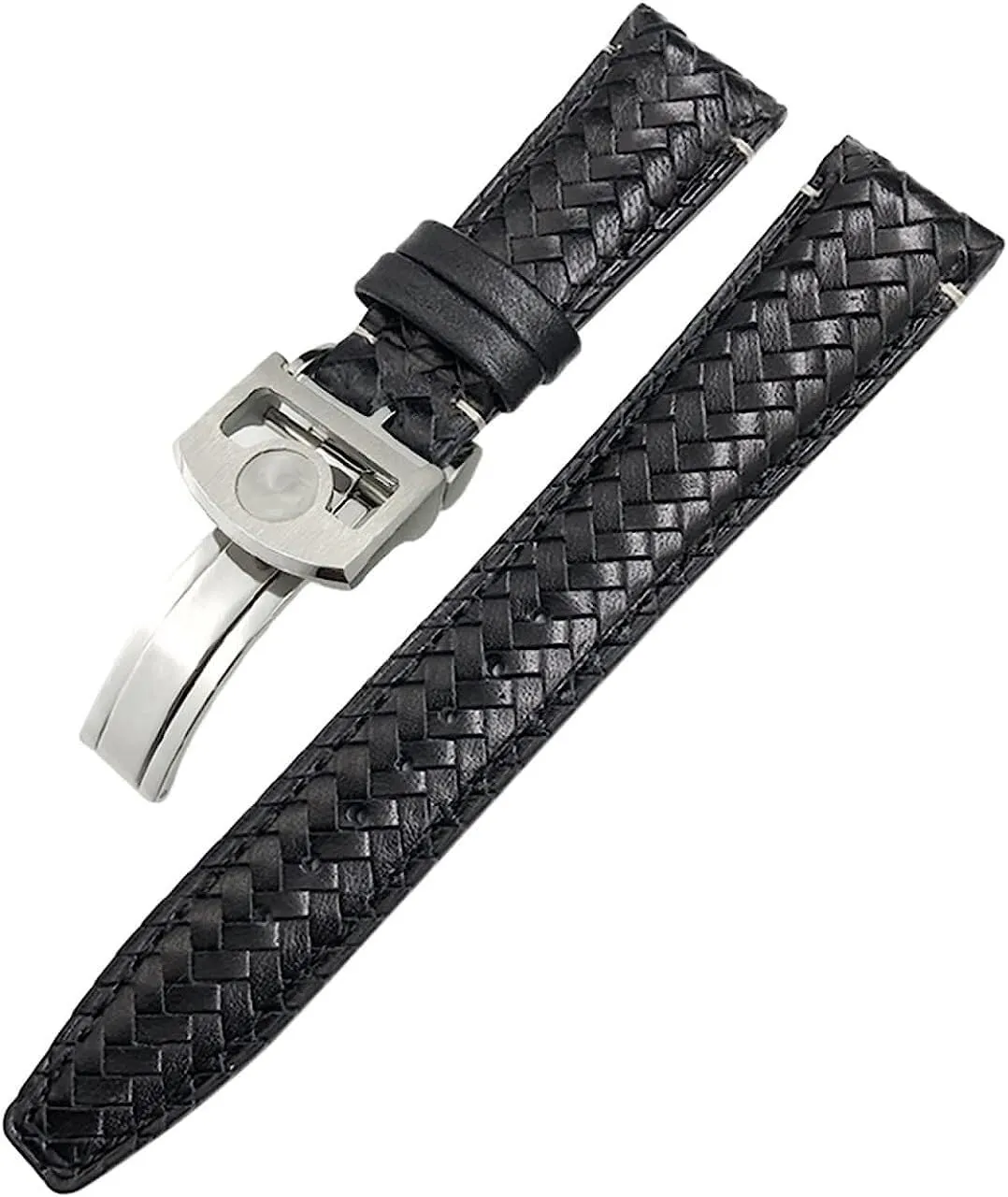 Curved End Cowhide Watchband Fit For IWC Portugieser Pilots Genuine Leather Watch Strap 20mm 21mm 22mm